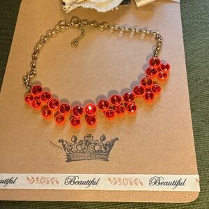 J Crew brûlée crystal necklace